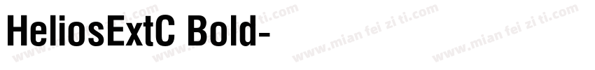 HeliosExtC Bold字体转换